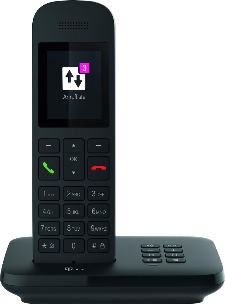Bezdrôtový telefón Telekom Sinus A12 so záznamníkom čierny Obrázok produktu 