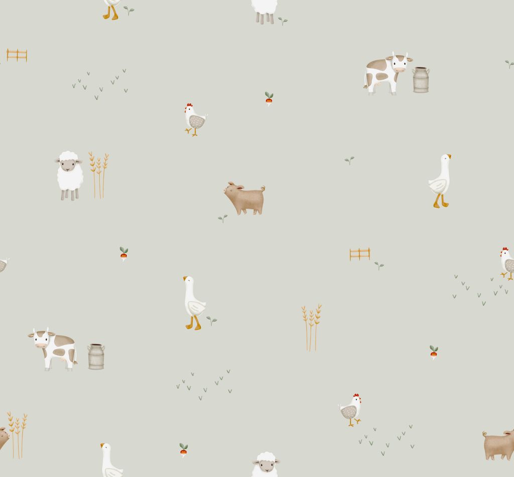Little Dutch Vlies Tapete Kinderzimmer | Little Farm Produktbild 
