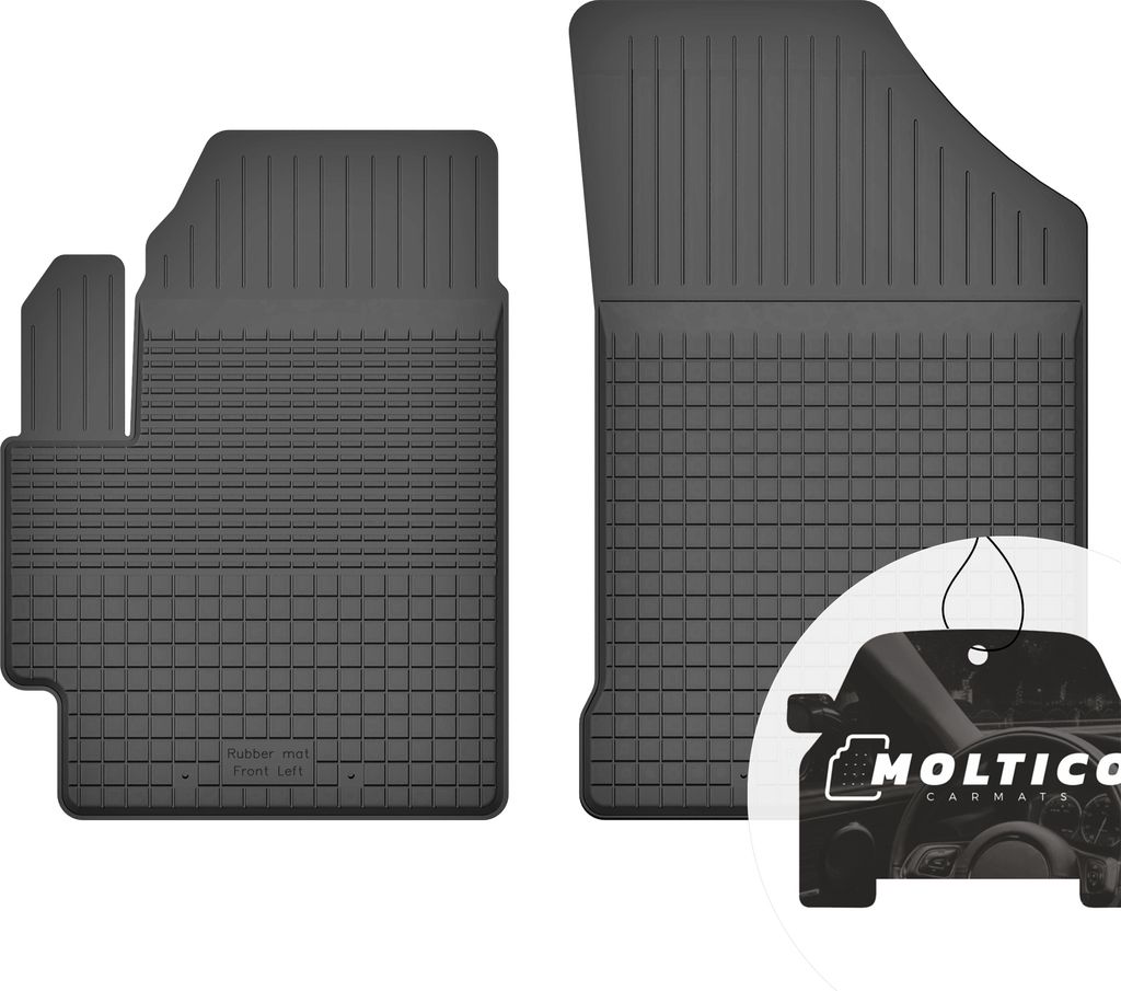 Vorne Gummimatten mit Rand Auto Fußmatten Gummi Automatten Passgenau 2-teilig Set - passend für Suzuki SX4 S-Cross ab 2013