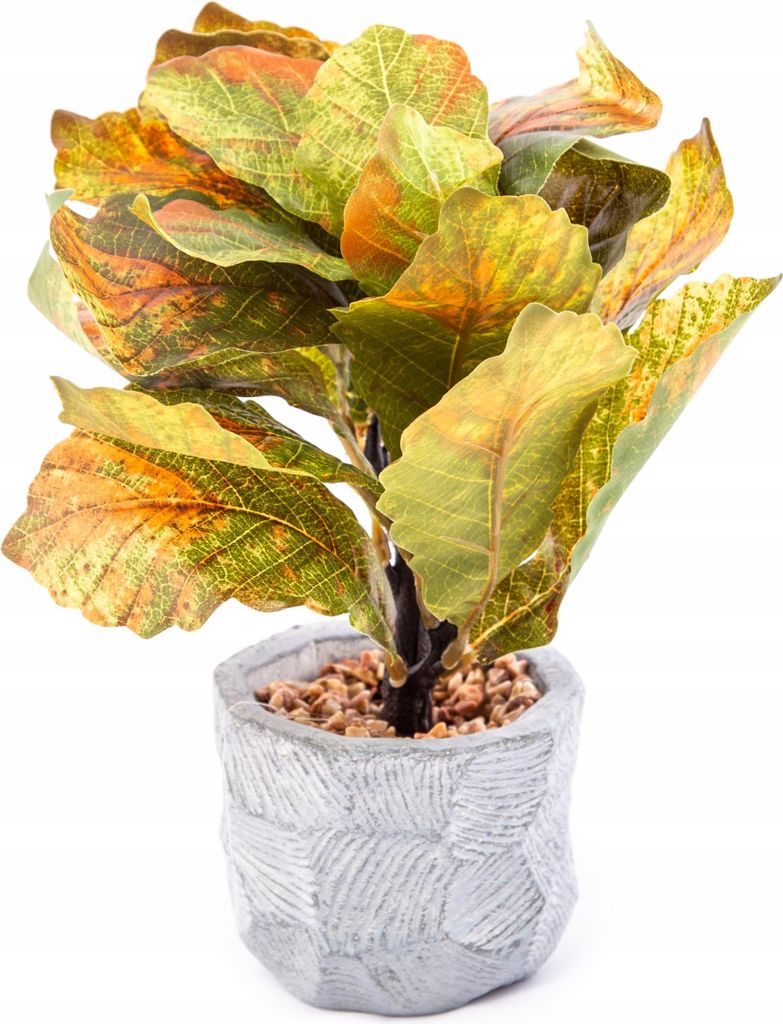 Kunstpflanze Herbstblätter im Topf 26cm - Realistische Deko Pflegeleicht - Verschiedene Designs