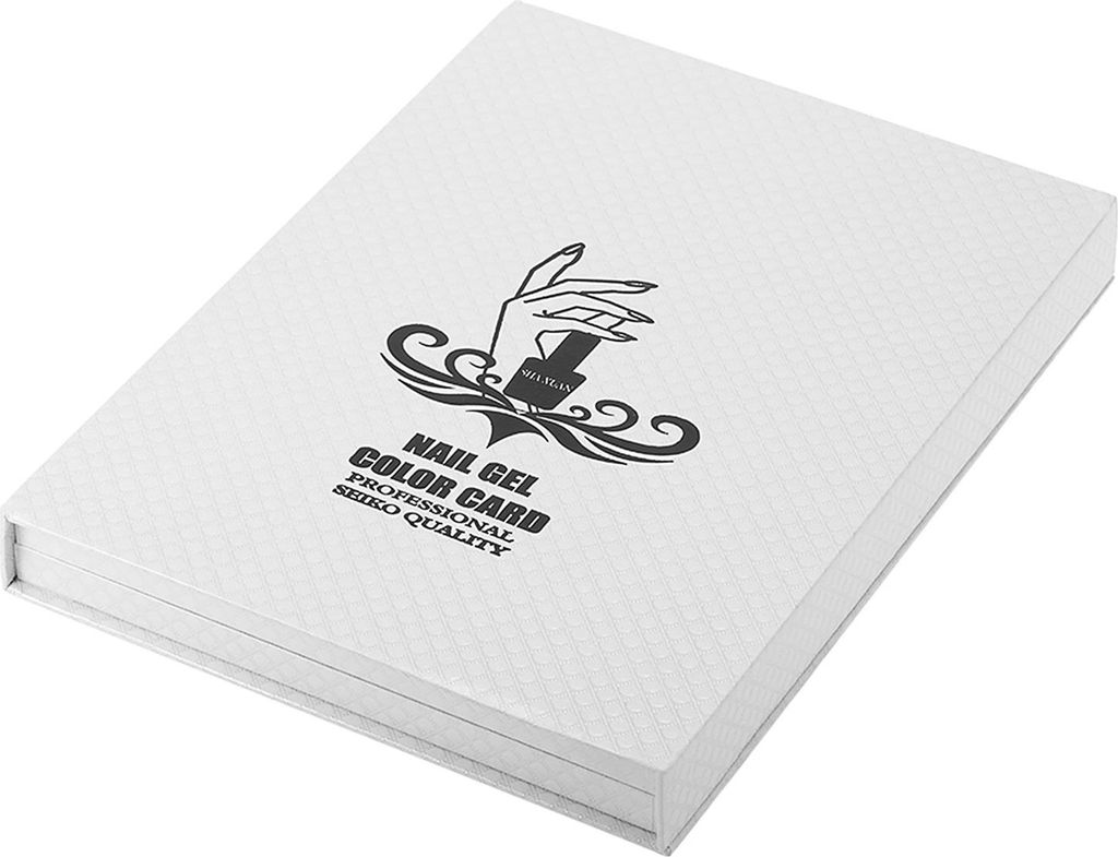 Bestauty Professional 216/120 Farben weißer Nagellack Display Chart mit Tipps Nagellack Farbe Karte Chart Nail Art Salon Set