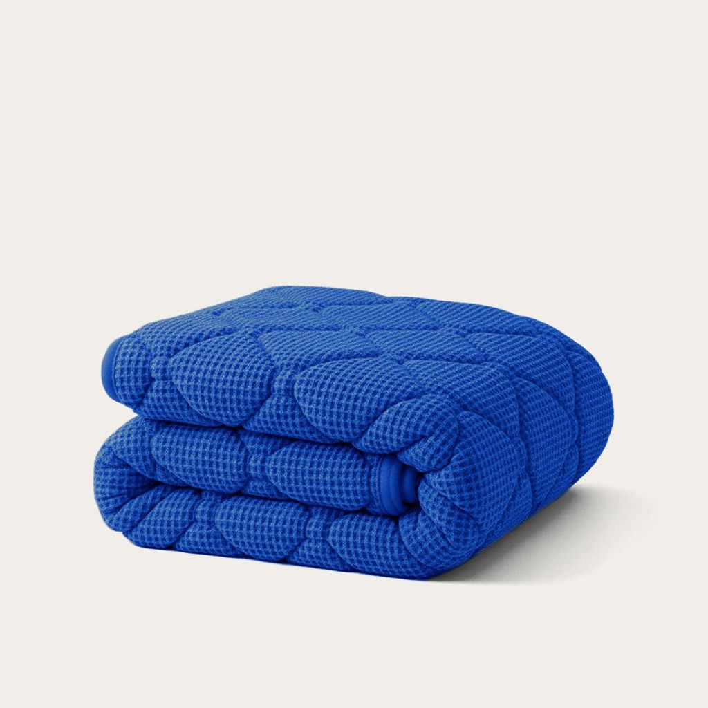 HappyBed Waffle Dark Blue - 100% Baumwolle - Decke für das ganze Jahr