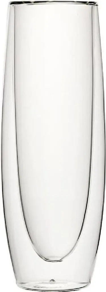 Set 6 Bicchieri Utopia Champagne 16cl - Doppia Parete Senza Stelo