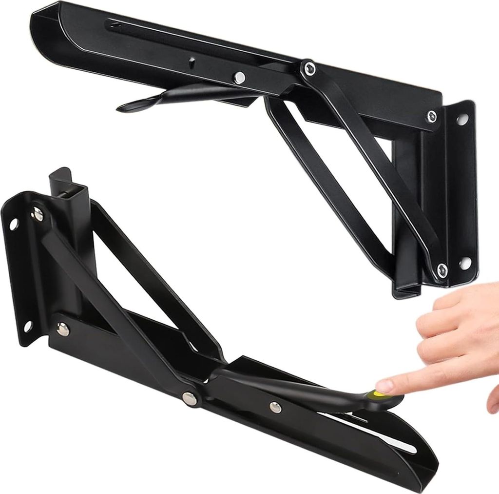 Klappbare Wandkonsole - Platzsparend - 1 Stück - Edelstahl - 200 mm