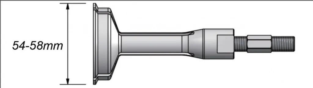Clé à douille JMP 54-58mm renforcée - Idéale pour serrages difficiles