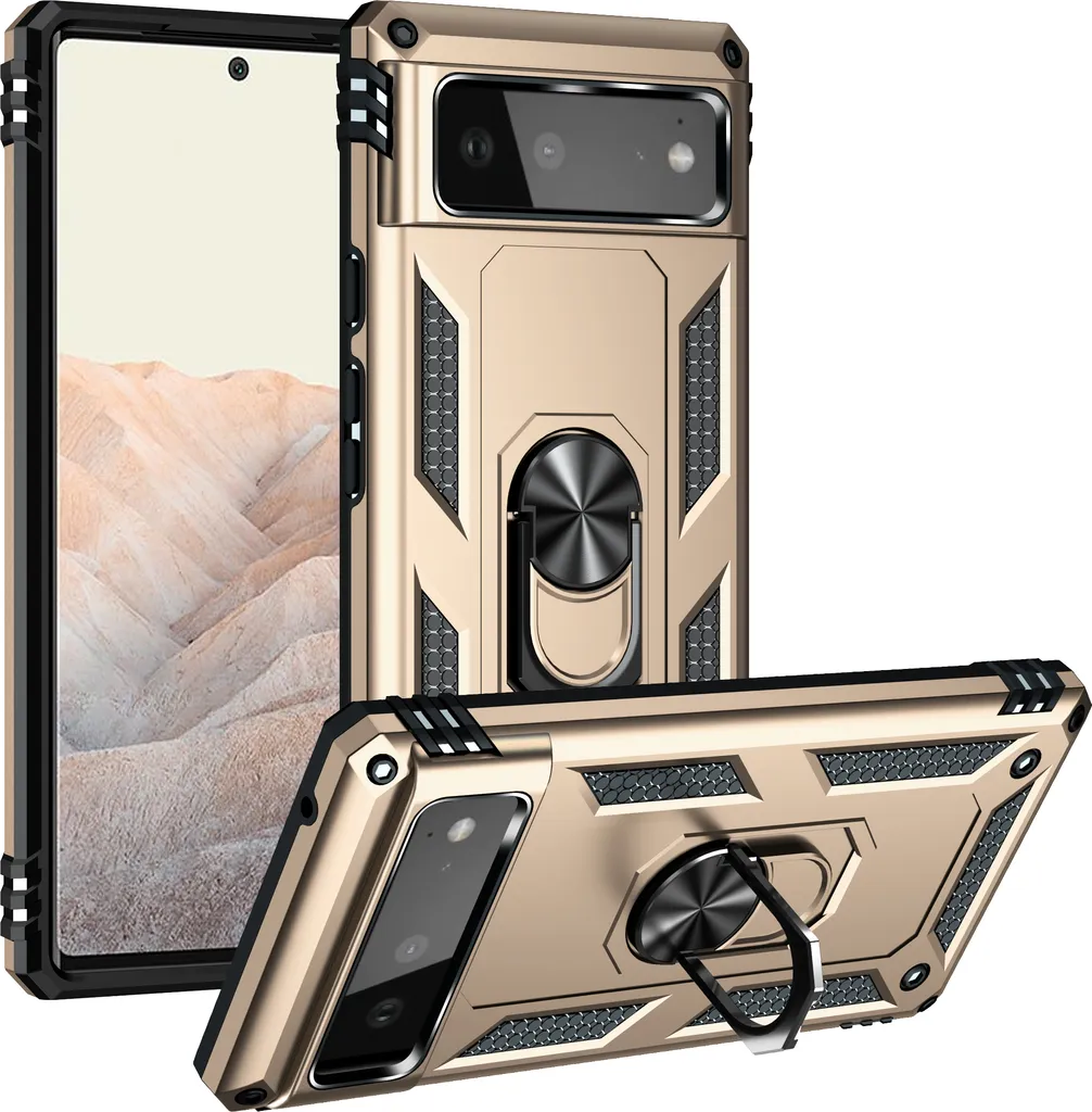 Custodia Militare Google Pixel 6 Oro - Doppio Strato Anti-Shock