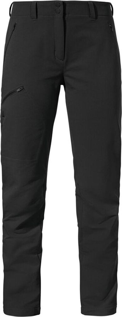 Schöffel THERMAREST Pants Ascona Warm L warme Damen Wanderhose schwarz schwarz 42