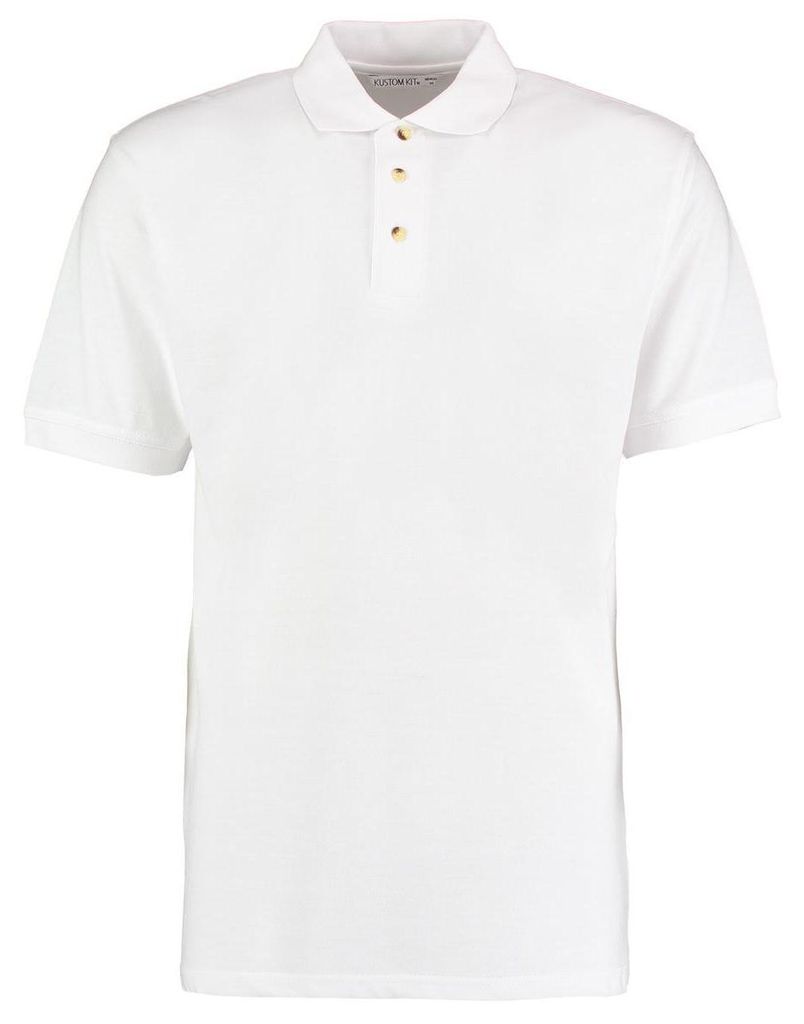 Kustom Kit Workwear Herren Polo-Shirt, Kurzarm FK440 (3XL) (Weiß)