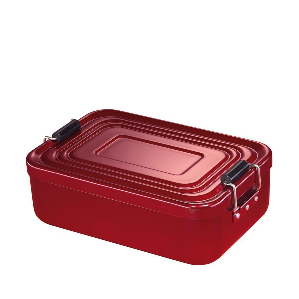 Küchenprofi box na obed malý hliníkový v červenej farbe Obrázok produktu 