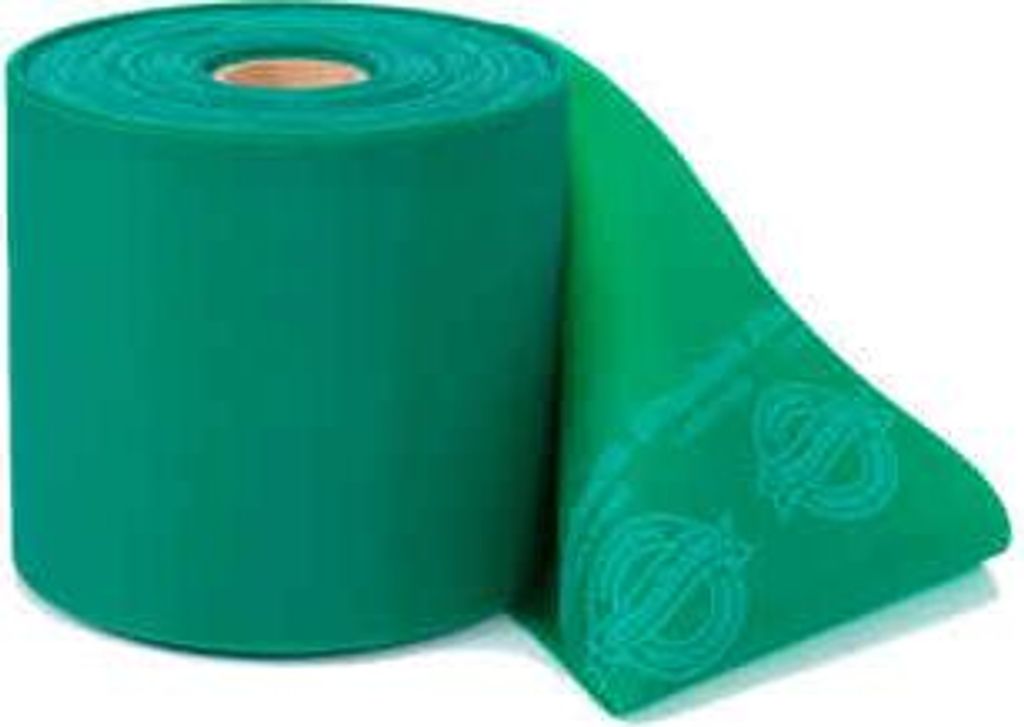 TheraBand latexfrei Übungsband 22m GRÜN Schwer Sparpack