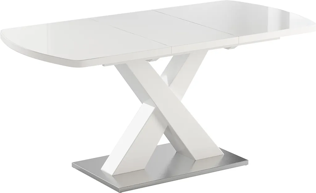Table de salle à manger Vicco Chinto Blanc 120x80cm extensible 51273