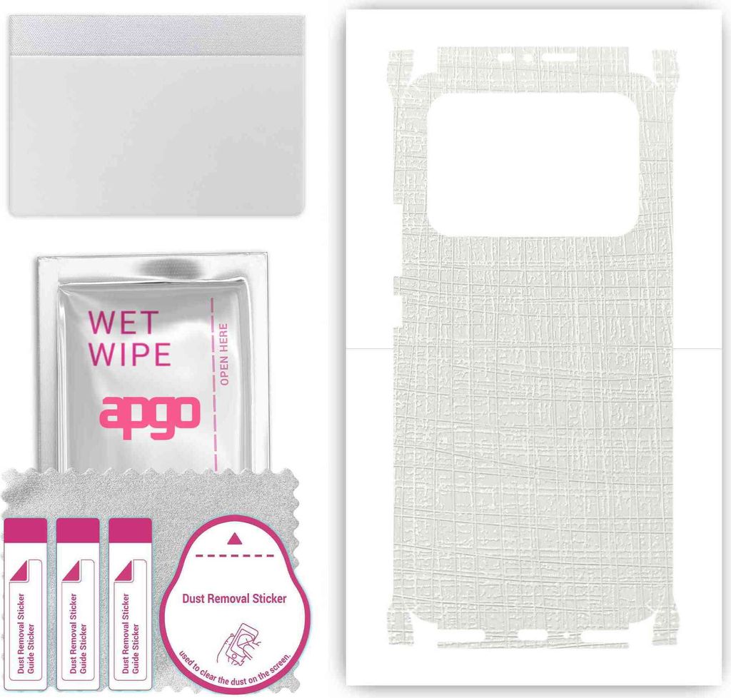apgo Rückseite + Seiten Schutzfolie, Skin, kompatibel mit Xiaomi Mi 11 Ultra, Hinten Displayschutzfolie aus Vinylfolie, kratzfest, einfache Montag...