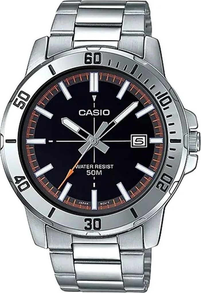 Casio MTP-VD01D-1E2V Men's Enticer Stainless Steel Black Produktbild 