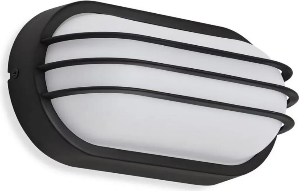 Applique murale LED Telefunken Palma 12W 1200lm IP44 noire 24x12cm