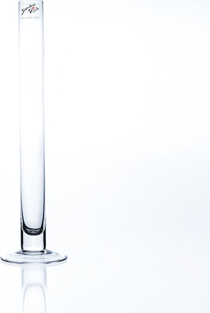 Reagenzglas, Glasvase SOLIFLEUR mit Fuss H. 30cm D. 3cm Produktbild 1