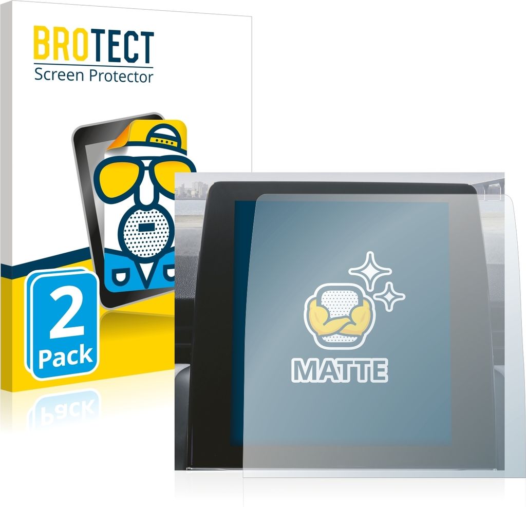 2x BROTECT Schutzfolie für Renault Zoe 2020 Easy Link 9.3" Displayschutz Displayschutzfolie Folie Matt Entspiegelungsfolie
