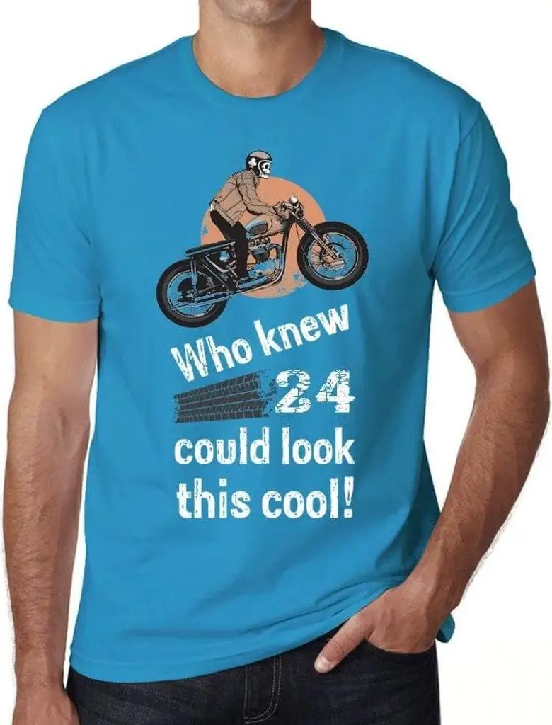 Herren Grafik T-Shirt Wer hätte gedacht dass 24 so cool aussehen kann? – Who Knew 24 Could Look This Cool – Geschenk 24. Geburtstag Jahrestag ...