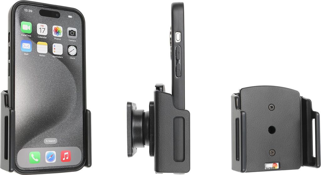 Brodit Halter passiv iPhone 15 Pro verstellbar Produktbild 