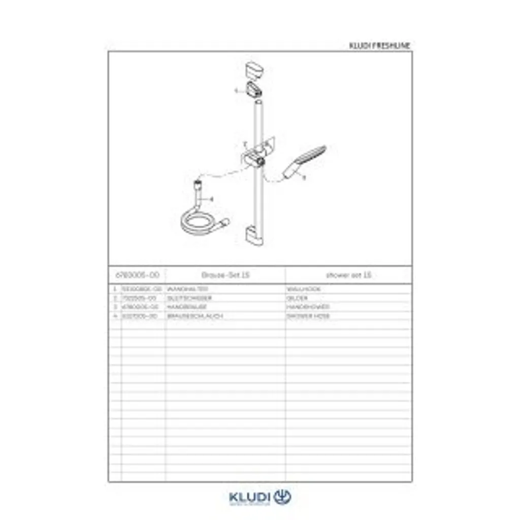 Set Doccia Kludi Freshline 1S 6783005-00: Montaggio Facile e Qualità - 4
