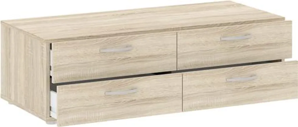Commode basse RICHMOND chêne sonoma à tiroirs pour chambre ou salon - 7