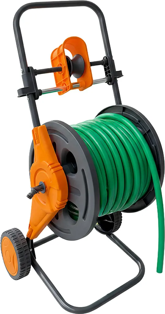 Enrouleur de Tuyau Mobile 60m pour Arrosage Facile du Jardin et Potager