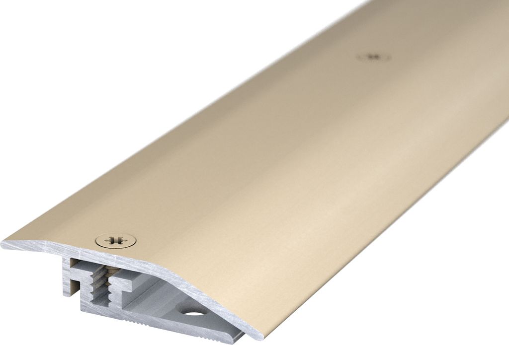 (23,41EUR/m) | Prinz LPS Design Anpassungsprofil | 34 x 1700 mm | Sahara eloxiert | Für Belagstärken von 3,5-8,5 mm und Höhenunterschiede von ma...