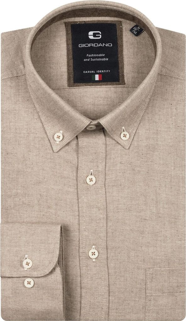 Giordano Hemd beige Button-down