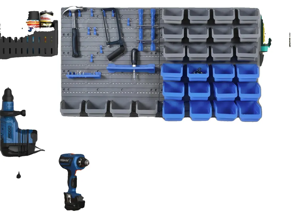 Rangement d'outils modulaire bleu pour optimiser votre établi d'atelier