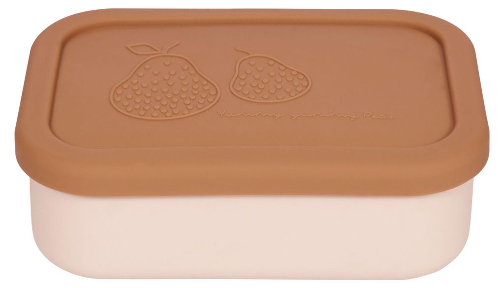 OYOY Mini Yummy Lunch Box Small Rose Fudge M107390 700 ml Silikon Lunchbox 3 Fächer BPA frei Kinder Brotdose