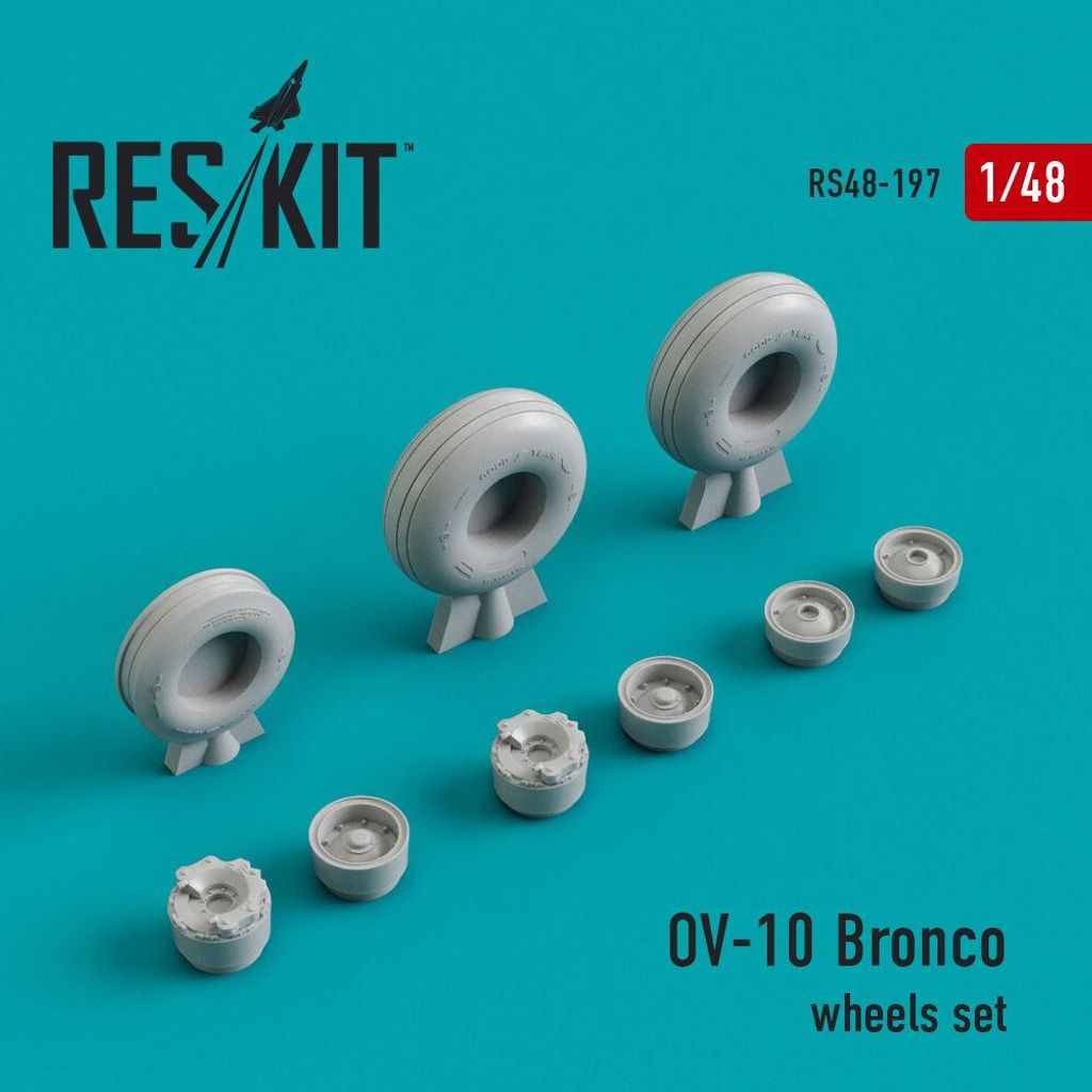 ResKit RS48-0197 - 1:48 OV-10 Bronco wheels set (weighted)