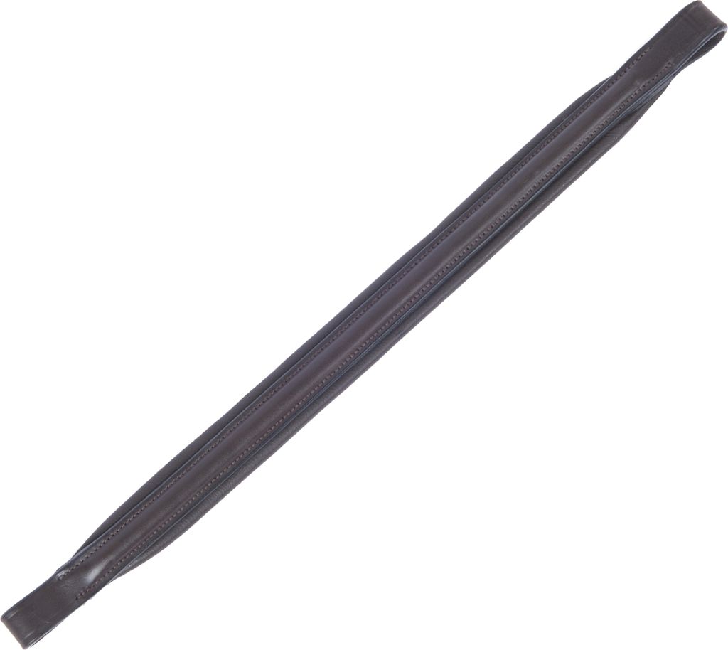 Collegiate Leder einfacher Stirnriemen IV WB1033 (Warmblut) (Braun)