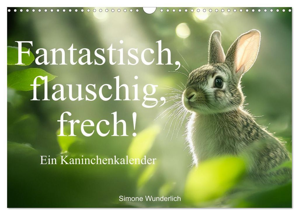 Fantastisch, flauschig, frech! - Ein Kaninchenkalender (Wandkalender 2027 DIN A3 quer), CALVENDO Monatskalender
