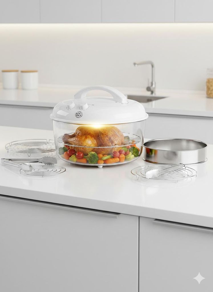 TZS First Austria FA-5030-1, 17 l, Biały, Szkło, Plastik, Zdjęcie produktu 