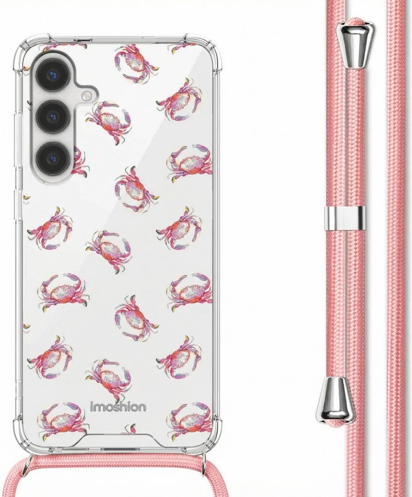 imoshion Design Hülle mit Band Samsung Galaxy S24 - Crab Watercolor
