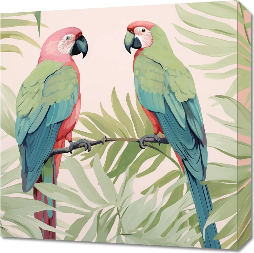 Quadro 50x50cm Dialogo Ara - Stampa su Tela Moderna per Arredo Design