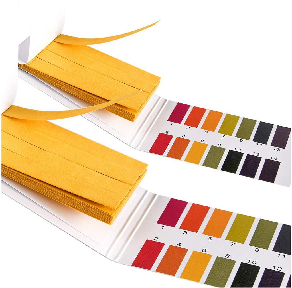2 Packungen mit 160 Stück pH-Teststreifen, pH-Papier, Kunststoff, Augentropfer, Wasser für Pool, Aquarium, Boden