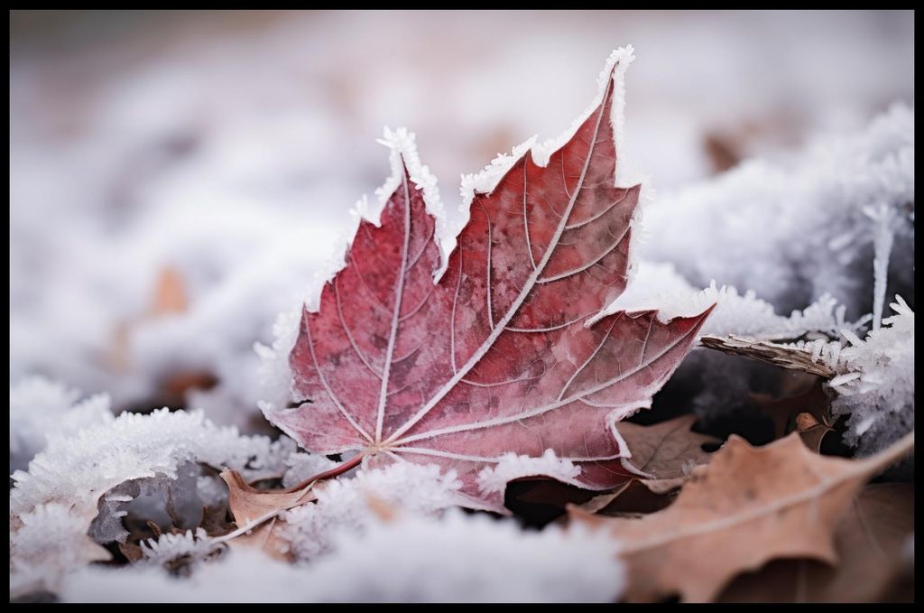 Plakat 91,5x60cm Blatt am Ende des Herbstes