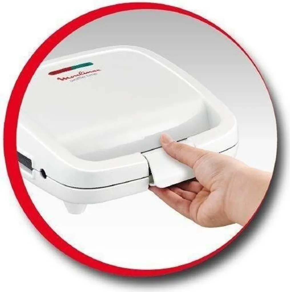 Gaufrier Compact Moulinex Waffle Time 700W à Rangement Vertical - Blanc - 8