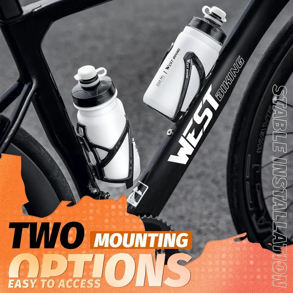 Porte-bidon Vélo Anti-chute Pack de 2 - Support Léger et Robuste Multico