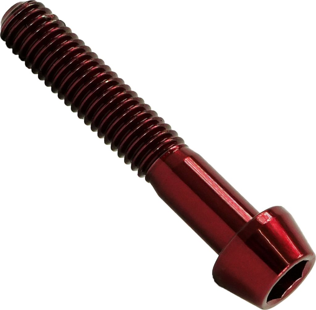 Titan M6x35 Schraube DIN912 konisch rot
