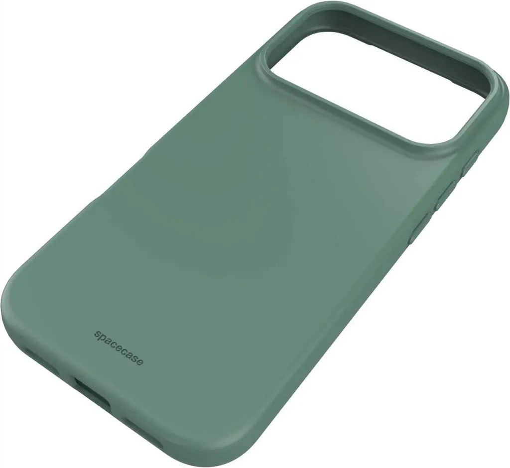 Étui iPhone 17 Pro Spacecase silicone vert foncé idéal usage quotidien