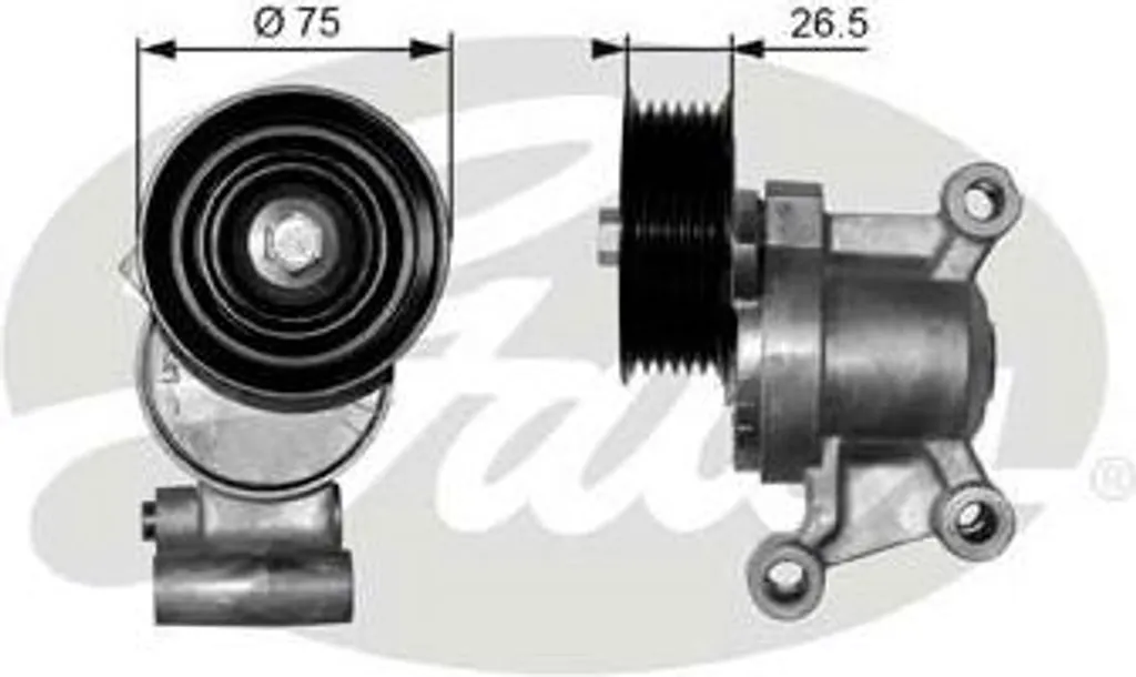 Tendeur de Courroie GATES T38357 pour Entretien Moteur Mazda 3 et 5
