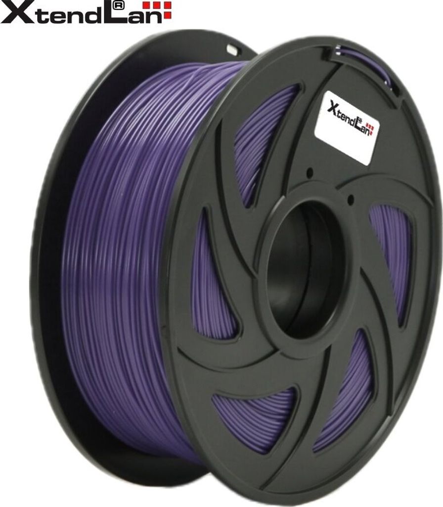XtendLAN PLA filament 1,75mm zářivě fialový 1kg