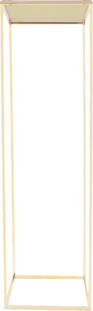 Support fleurs doré robuste, design moderne 70cm pour salon et loft