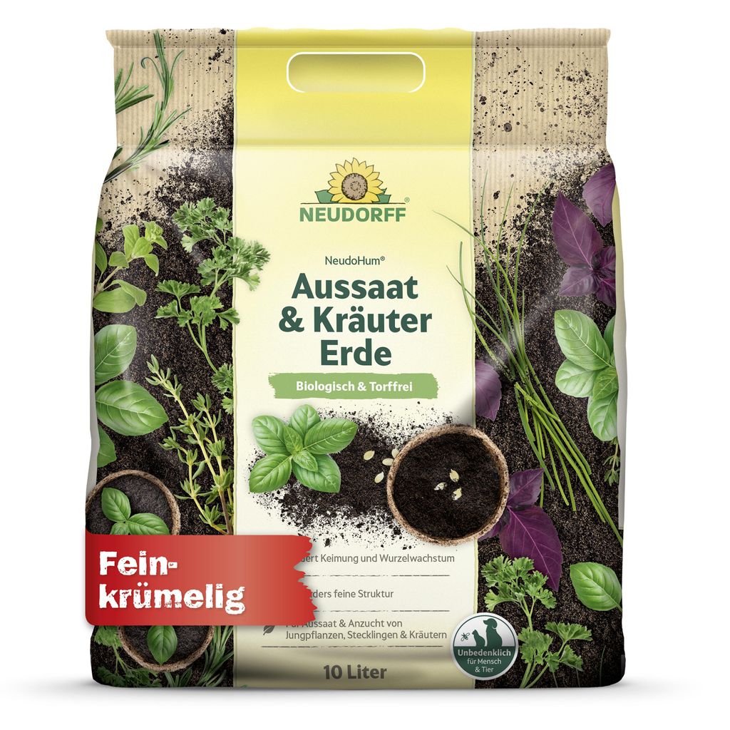 Neudorff NeudoHum Aussaat- und KräuterErde 10L torffreie Produktbild 