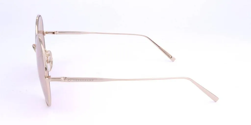 Lunettes de soleil Longchamp LO116SA Gold idéales pour conduire et été