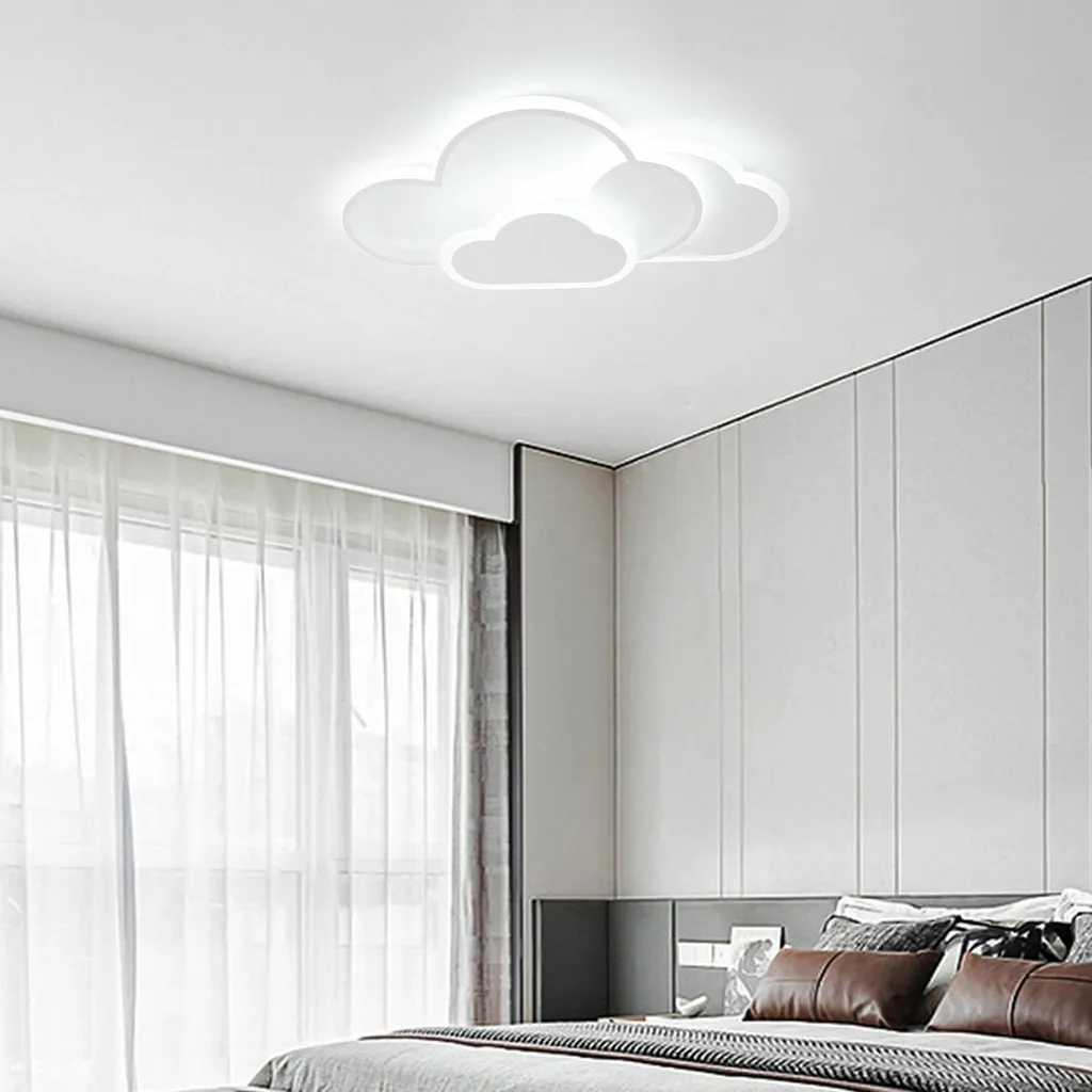 Plafonnier LED Nuages 52cm blanc avec luminosité et couleur variables