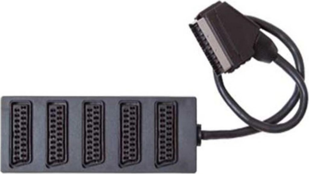Prepínač Scart s káblom, 0,4 m, zástrčka Scart-5 x Scart Obrázok produktu 