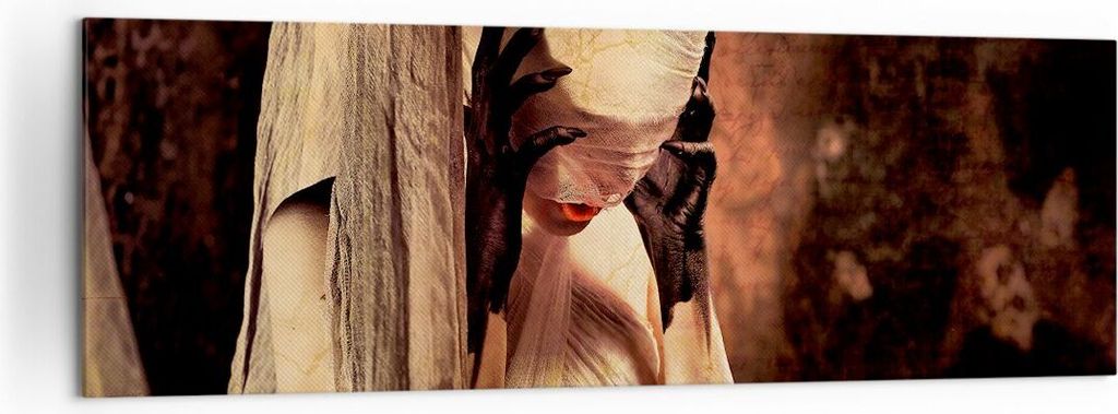 Bild auf Leinwand - Leinwandbild - Hände Bandage Art. - 160x50cm - Wand Bild - Wanddeko - Leinwanddruck - Bilder - Kunstdruck - Wanddekoration - L...