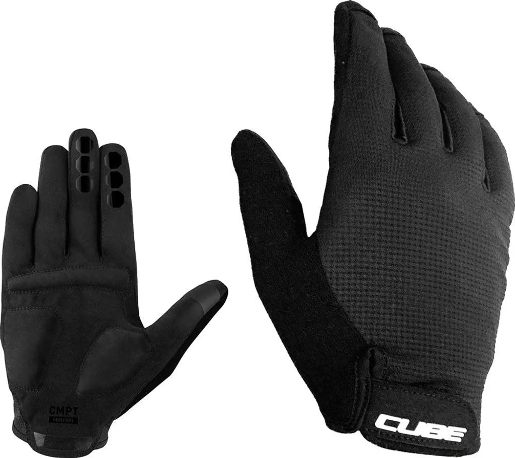 Gants Cyclisme Cube Cmpt Comfort Noir XL pour Sorties Route et VTT